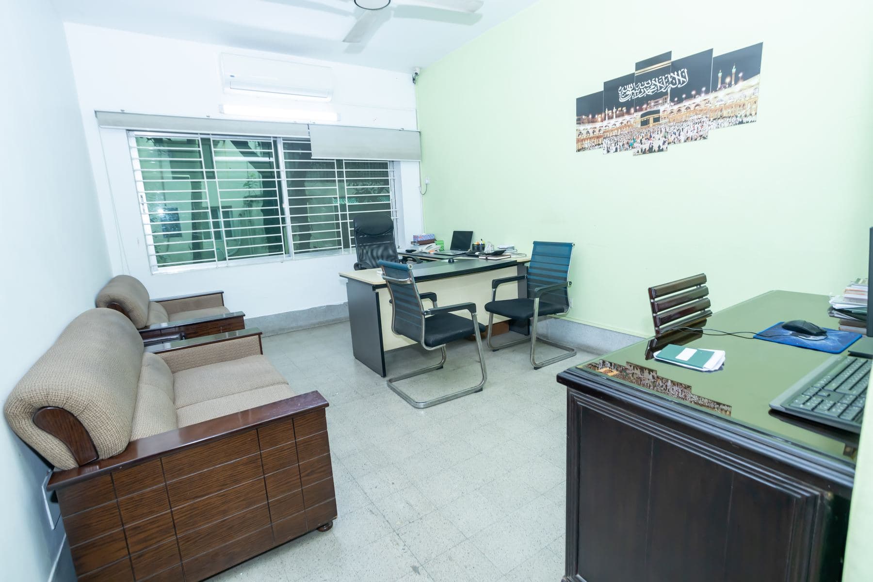 Manager's cabin at the Rahat International office
