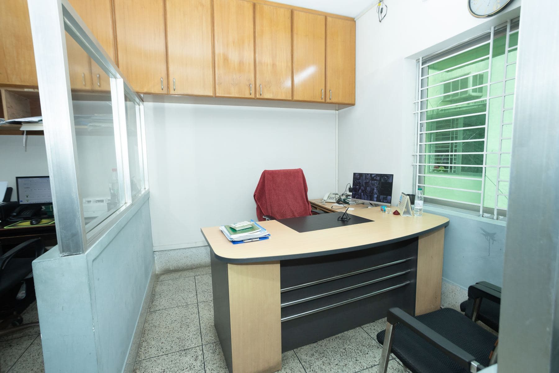 Operations cabin at the Rahat International office